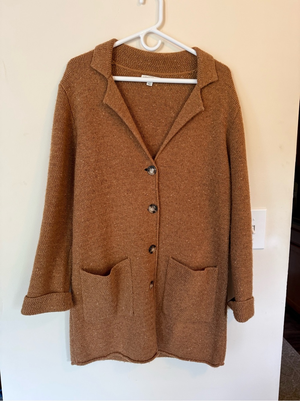 J. Crew Chestnut Brown Button-Front Women's Cardigan